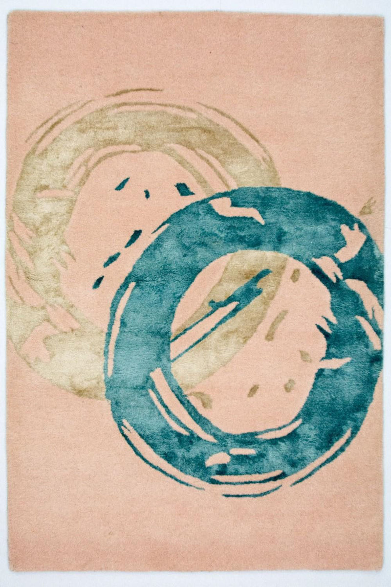 Designerski dywan - 180 x 122 cm - beżowy