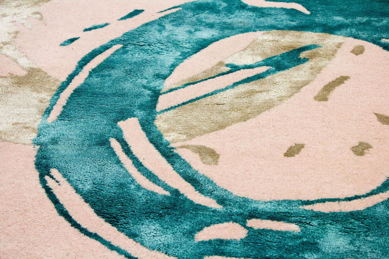 Designerski dywan - 180 x 122 cm - beżowy