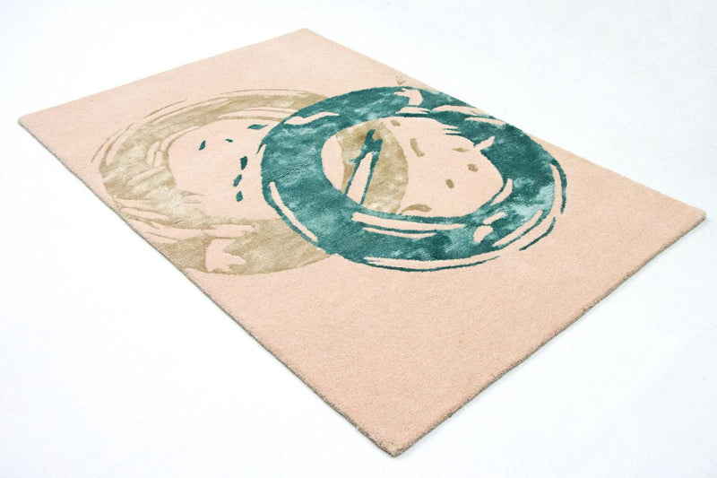 Designerski dywan - 180 x 122 cm - beżowy