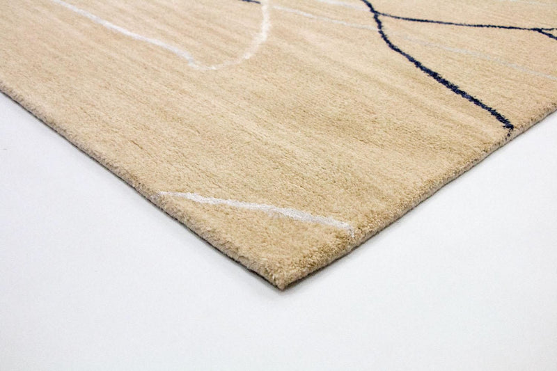 Designerski dywan - 242 x 153 cm - beżowy