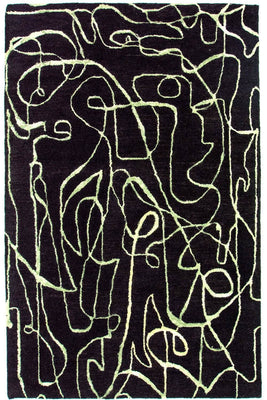 Designerski dywan - 243 x 152 cm - niebieski