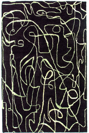 Designerski dywan - 243 x 152 cm - niebieski