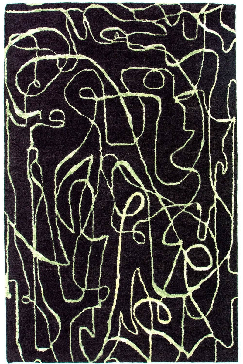 Designerski dywan - 243 x 152 cm - niebieski