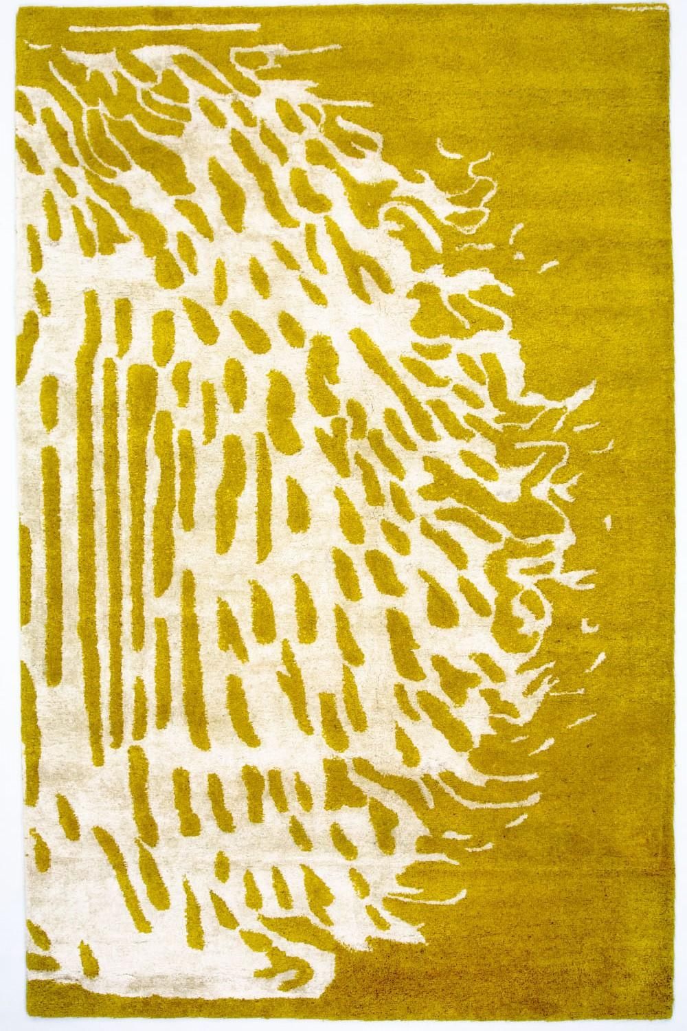 Designerski dywan - 244 x 153 cm - jasnozielony