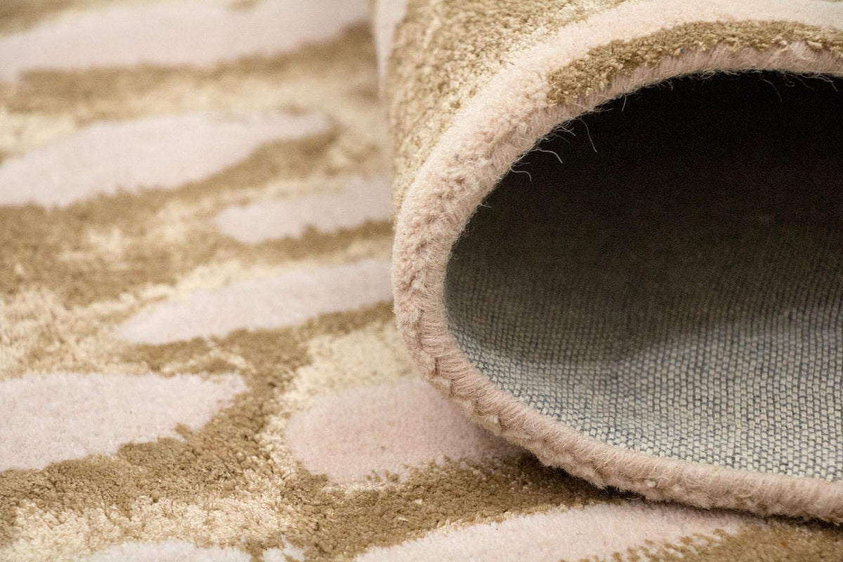 Designerski dywan - 239 x 151 cm - beżowy