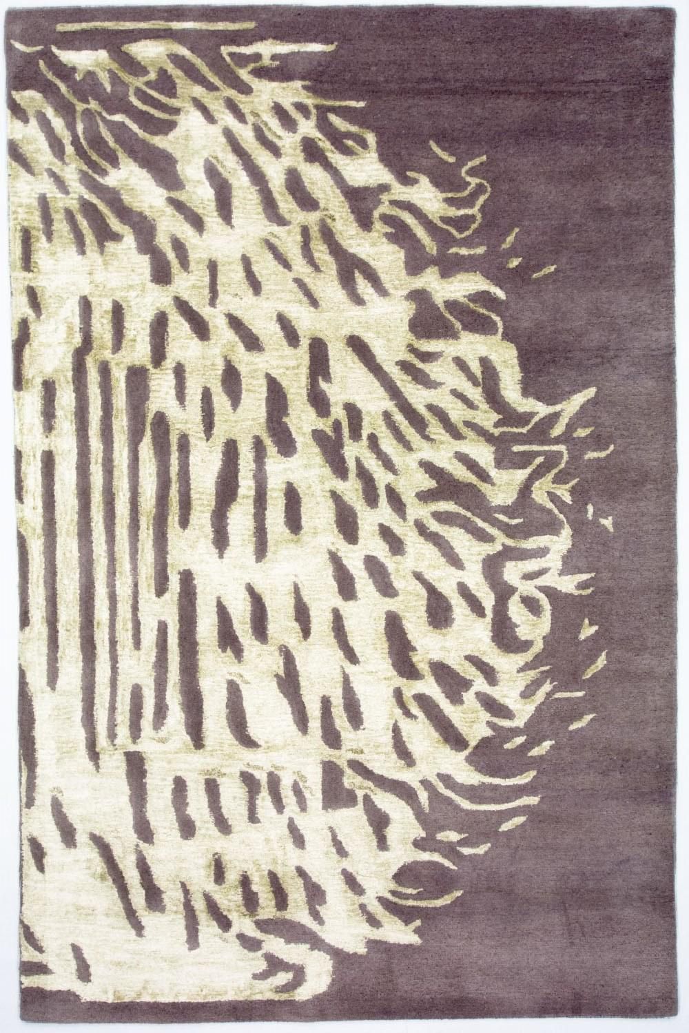 Designerski dywan - 242 x 153 cm - liliowy