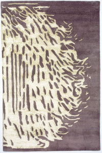 Designerski dywan - 242 x 153 cm - liliowy