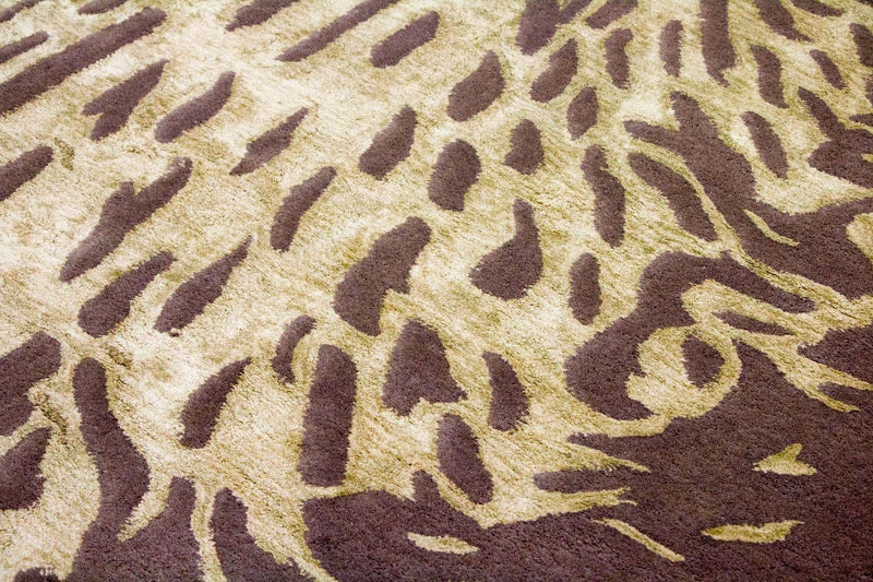 Designerski dywan - 242 x 153 cm - liliowy