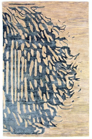 Designerski dywan - 246 x 154 cm - beżowy