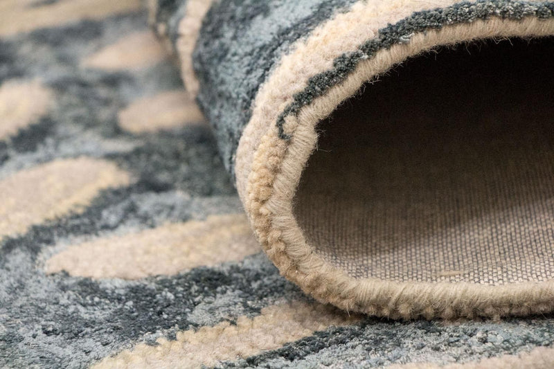 Designerski dywan - 246 x 154 cm - beżowy