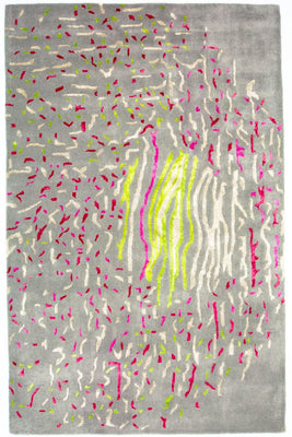 Designerski dywan - 245 x 143 cm - szary