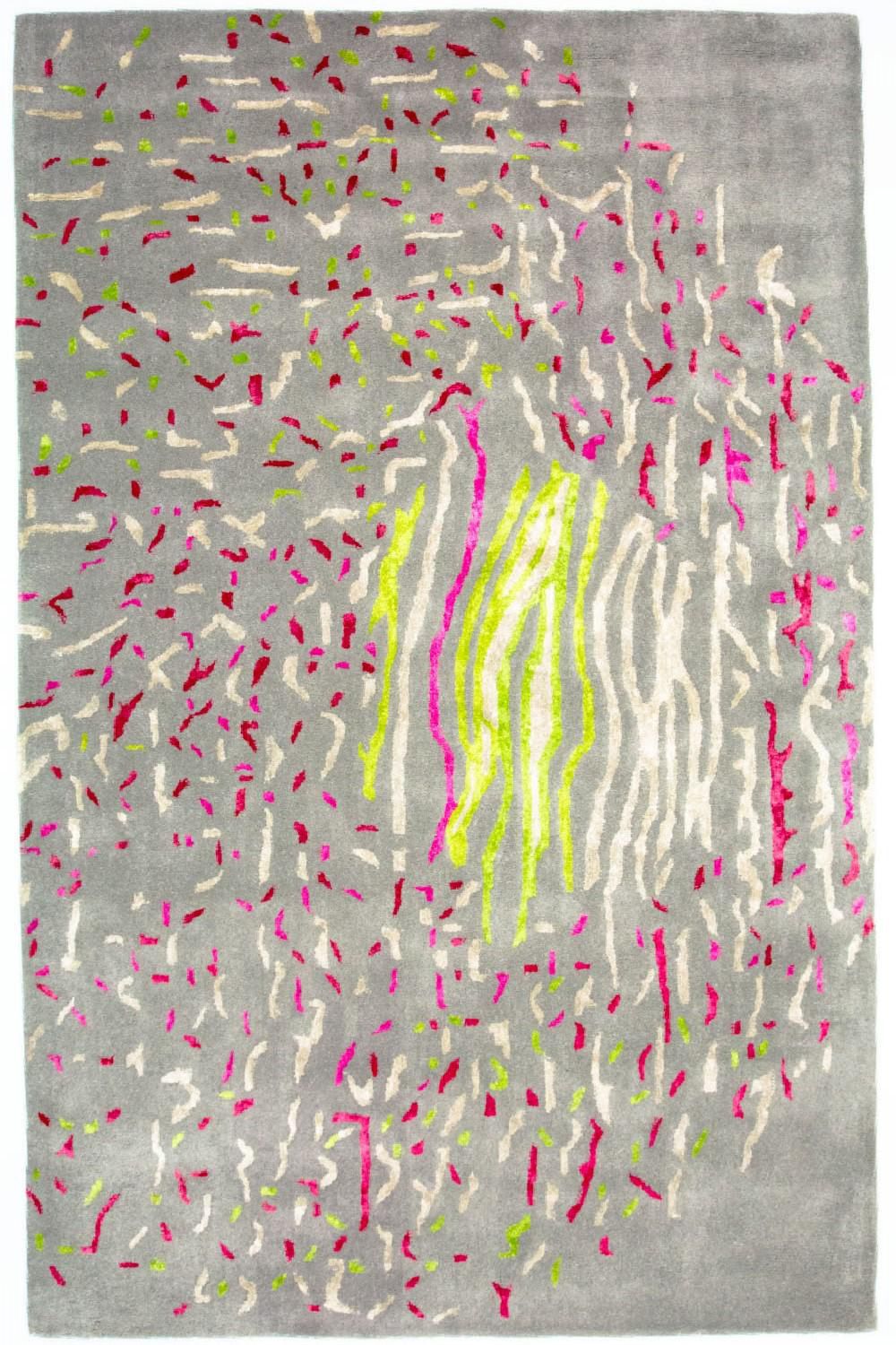 Designerski dywan - 245 x 143 cm - szary