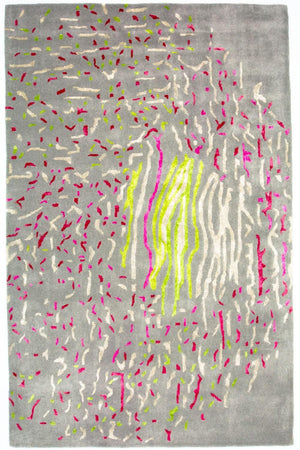 Designerski dywan - 245 x 143 cm - szary