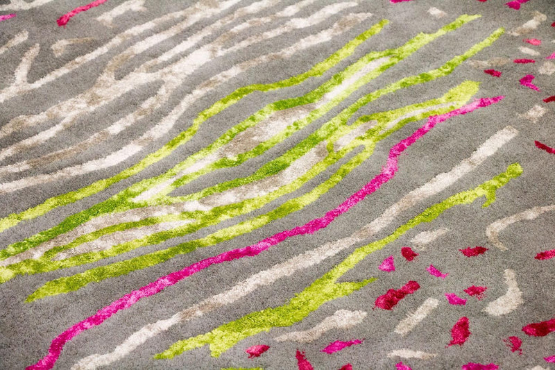 Designerski dywan - 245 x 143 cm - szary