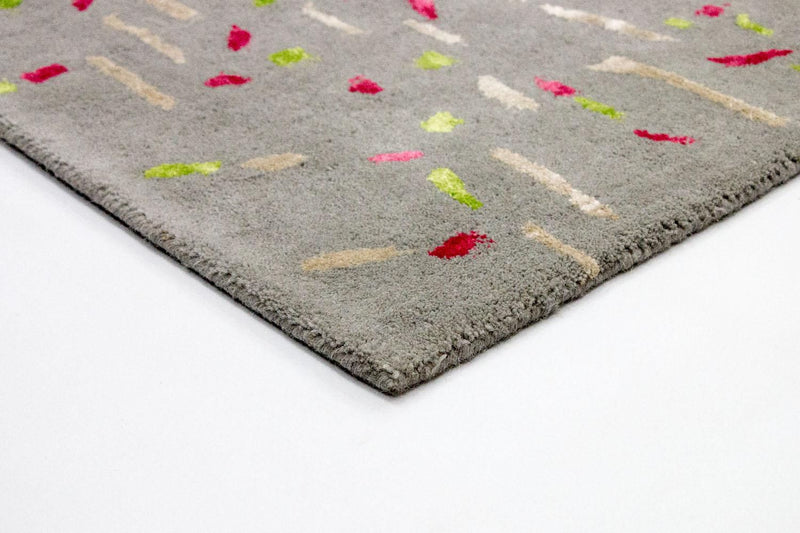 Designerski dywan - 245 x 143 cm - szary