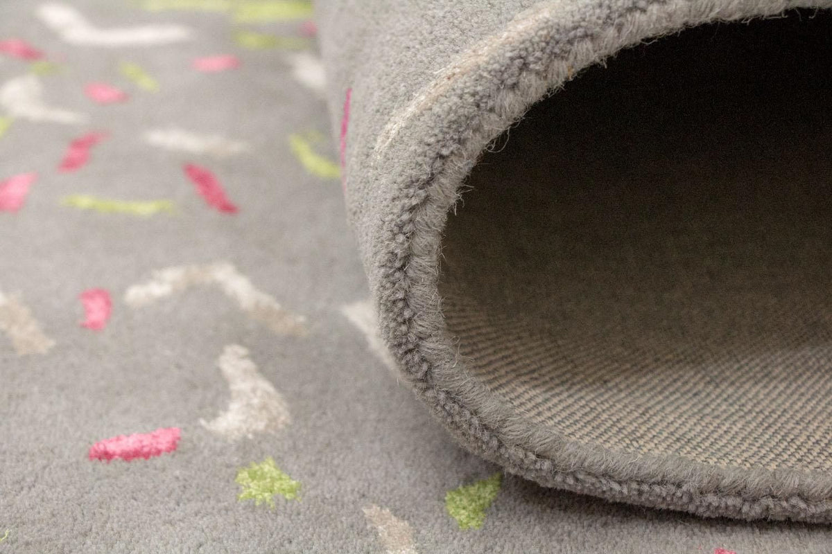 Designerski dywan - 245 x 143 cm - szary