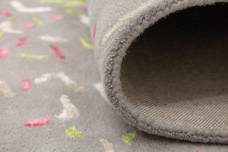 Designerski dywan - 245 x 143 cm - szary