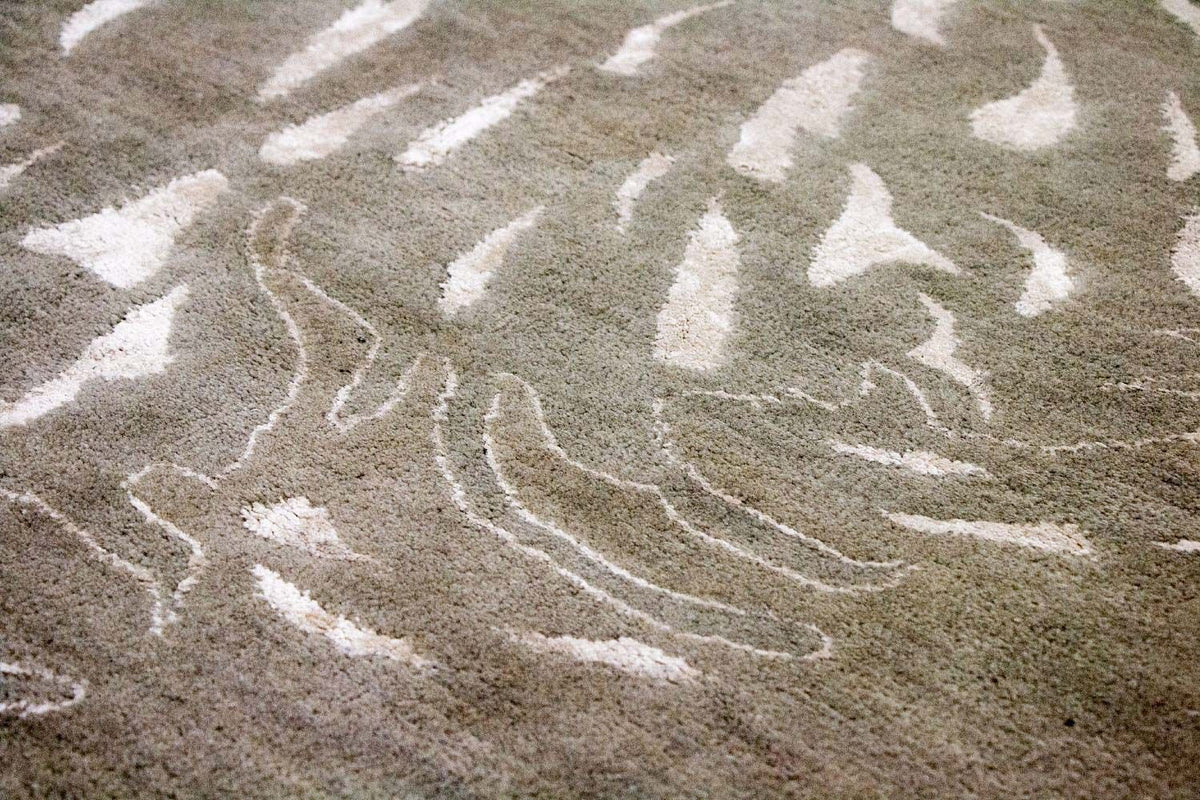 Designerski dywan - 242 x 153 cm - brązowy