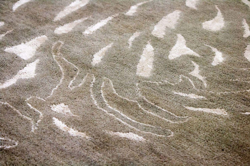 Designerski dywan - 242 x 153 cm - brązowy