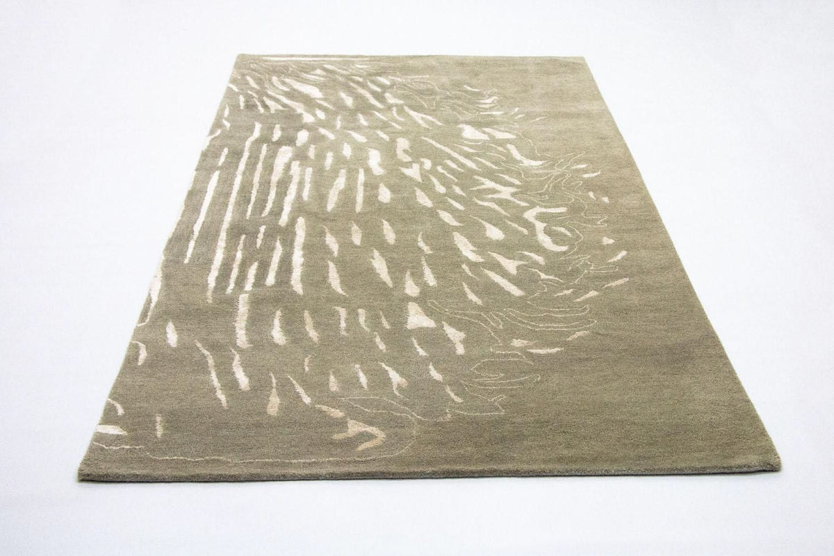 Designerski dywan - 242 x 153 cm - brązowy