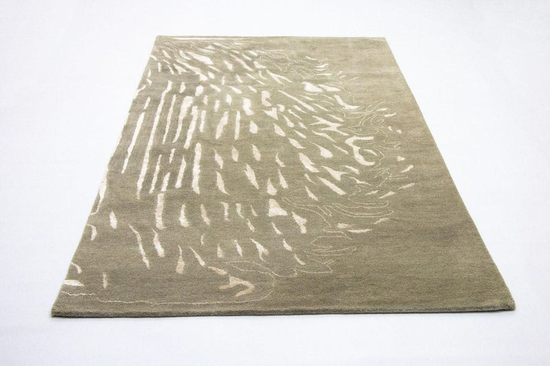 Designerski dywan - 242 x 153 cm - brązowy