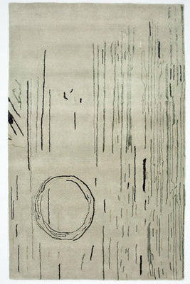 Designerski dywan - 245 x 153 cm - srebrny