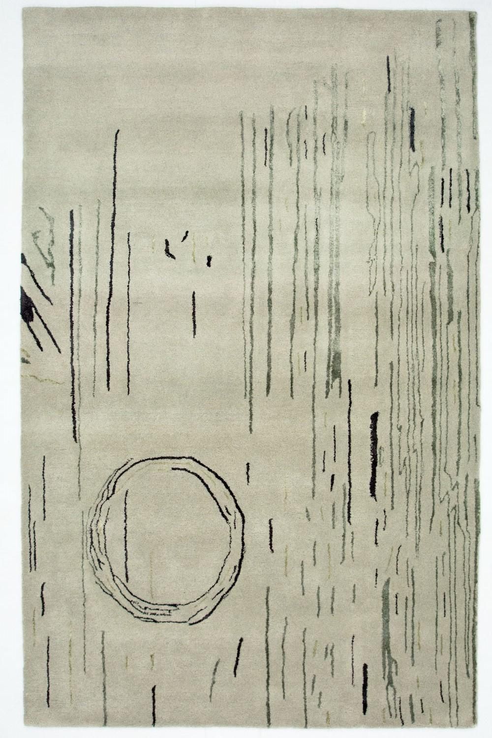 Designerski dywan - 245 x 153 cm - srebrny