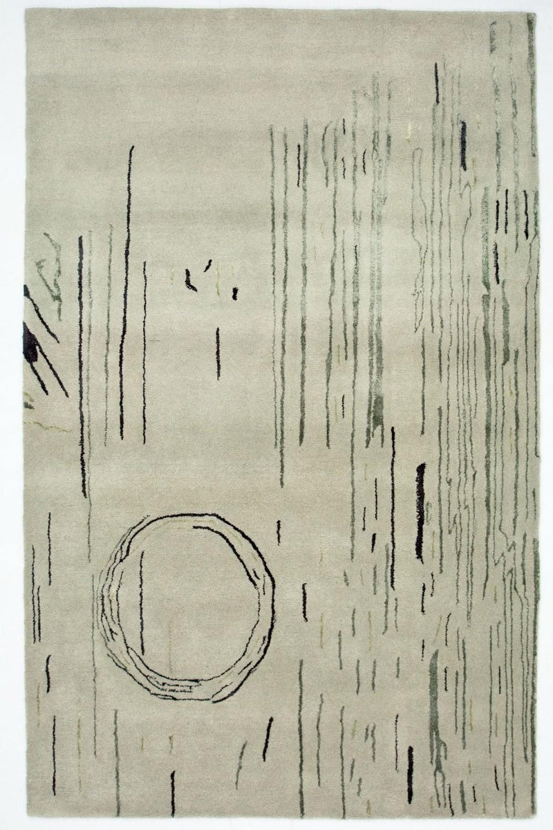 Designerski dywan - 245 x 153 cm - srebrny