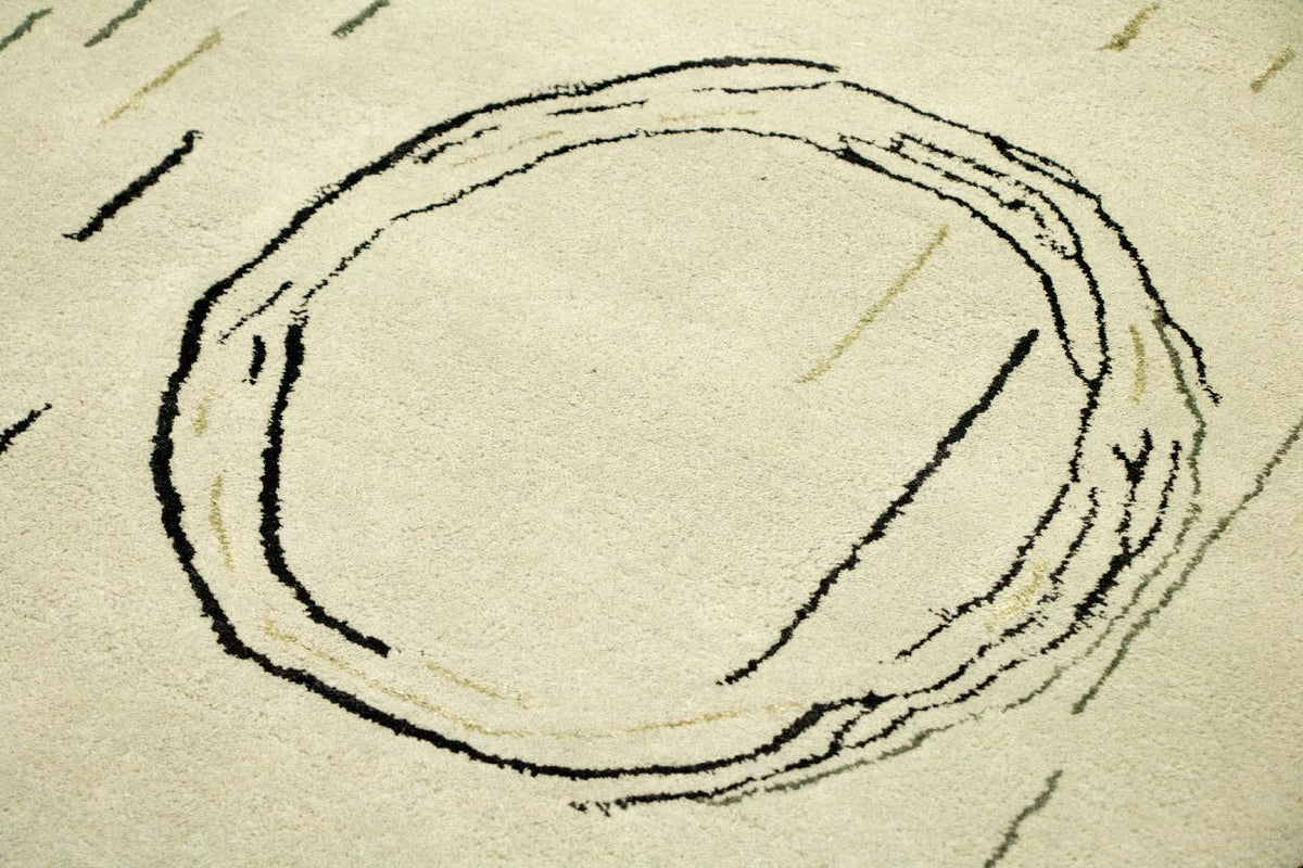 Designerski dywan - 245 x 153 cm - srebrny