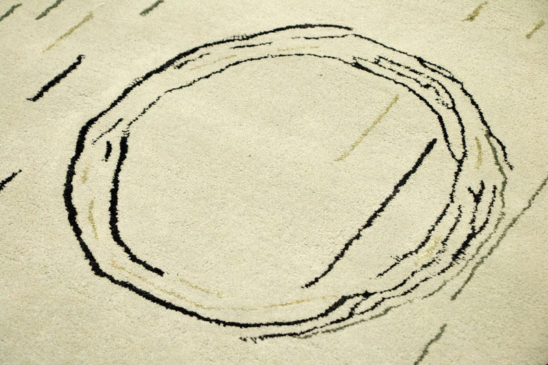 Designerski dywan - 245 x 153 cm - srebrny