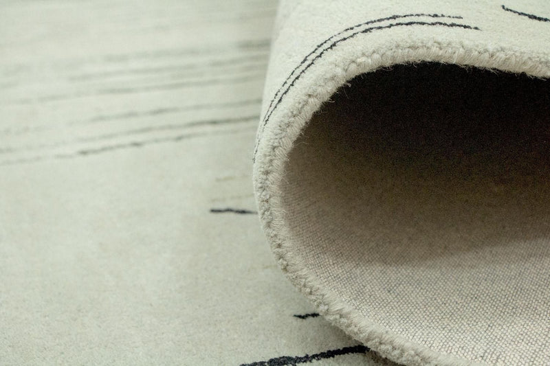 Designerski dywan - 245 x 153 cm - srebrny