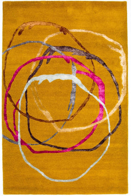 Designerski dywan - 245 x 155 cm - pomarańczowy