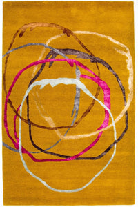 Designerski dywan - 245 x 155 cm - pomarańczowy