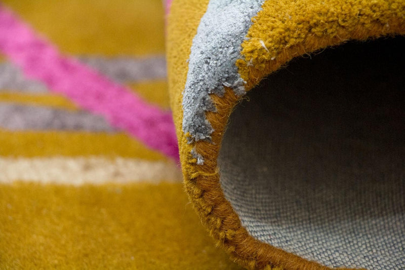 Designerski dywan - 245 x 155 cm - pomarańczowy