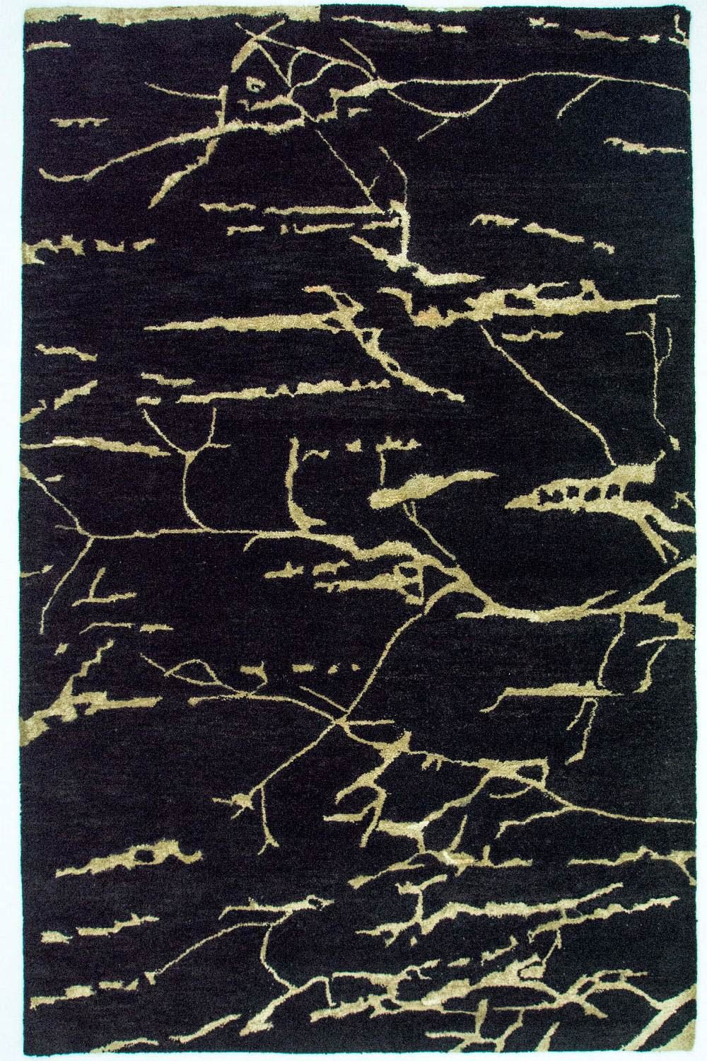 Designerski dywan - 243 x 155 cm - niebieski