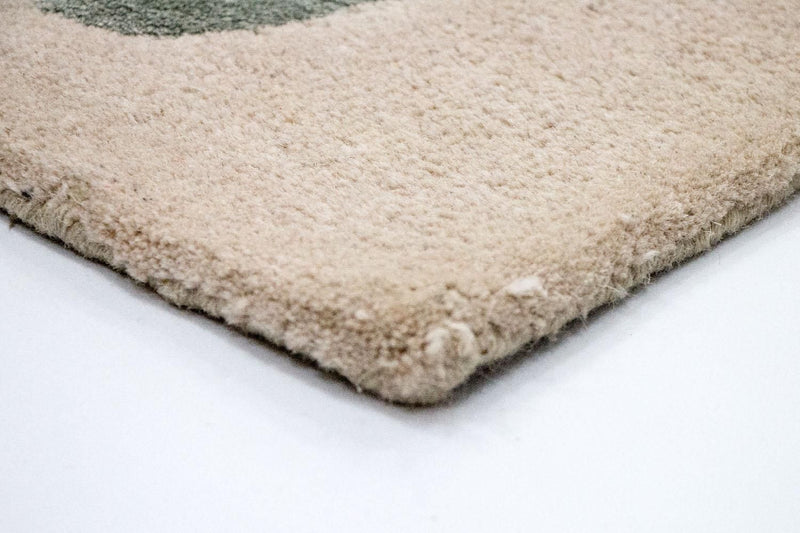 Designerski dywan - 179 x 121 cm - beżowy