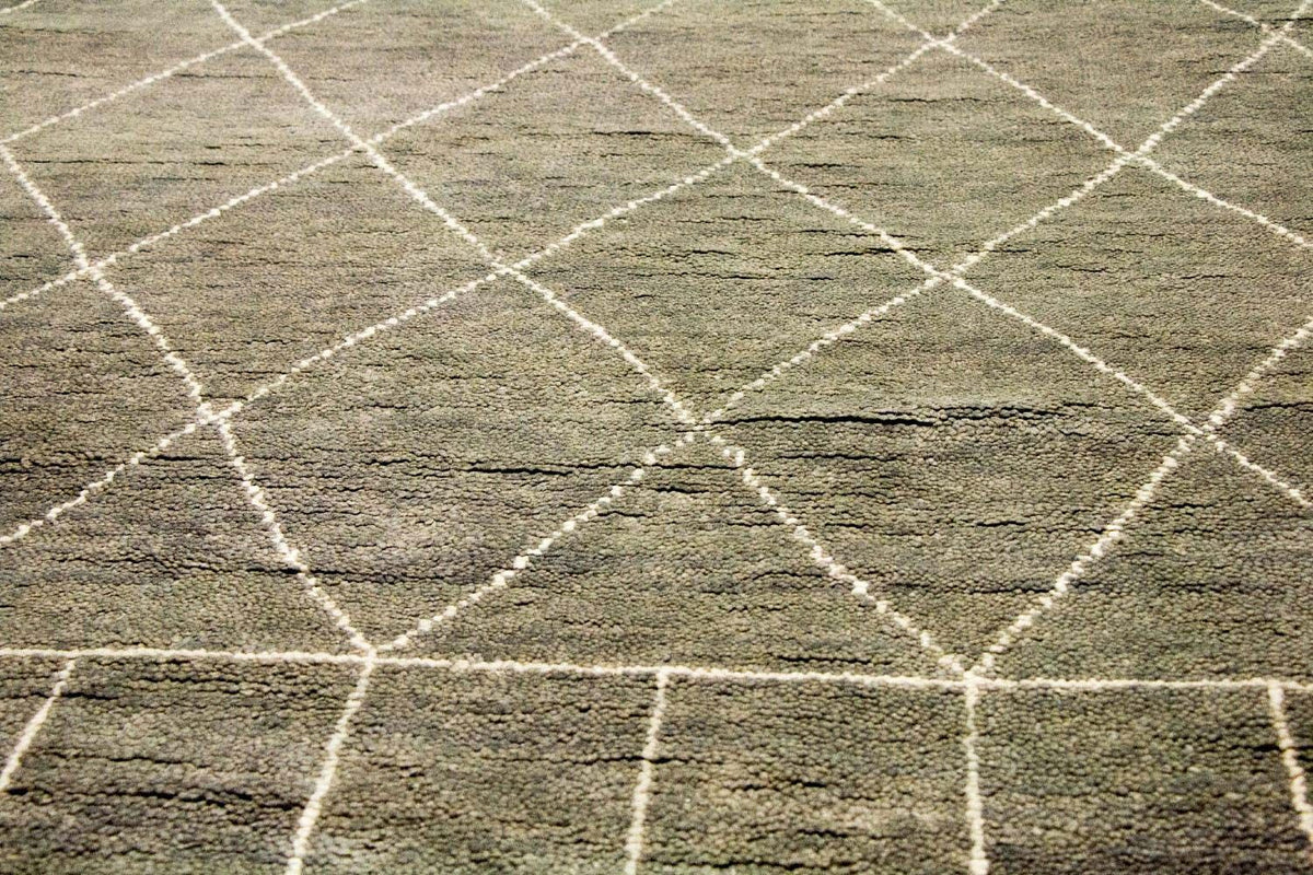 Designerski dywan - 240 x 160 cm - szary