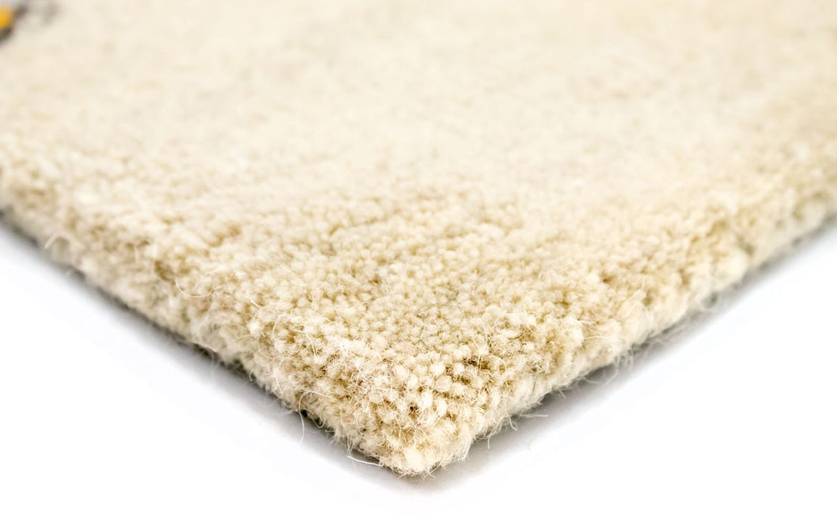 Designerski dywan - 243 x 152 cm - beżowy