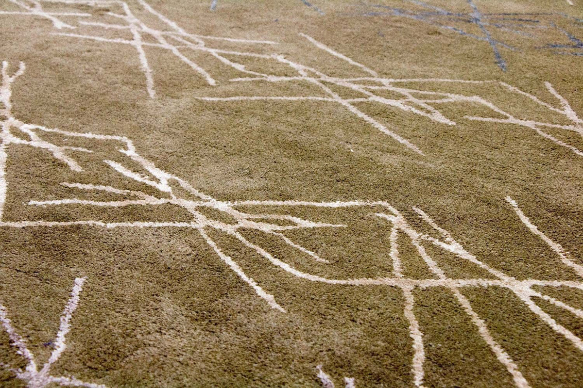 Designerski dywan - 182 x 122 cm - zielona