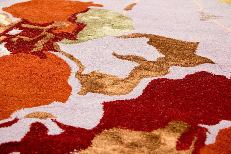 Designerski dywan - 240 x 152 cm - fioletowy