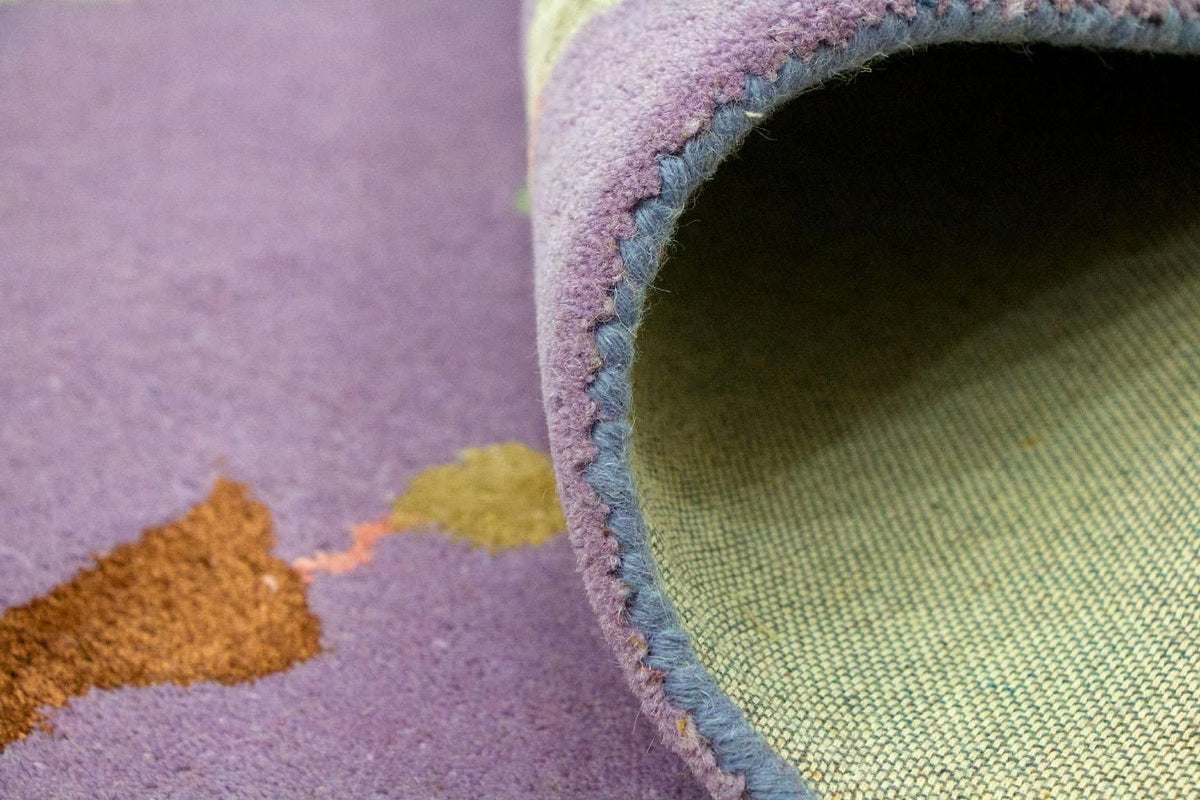 Designerski dywan - 240 x 152 cm - fioletowy