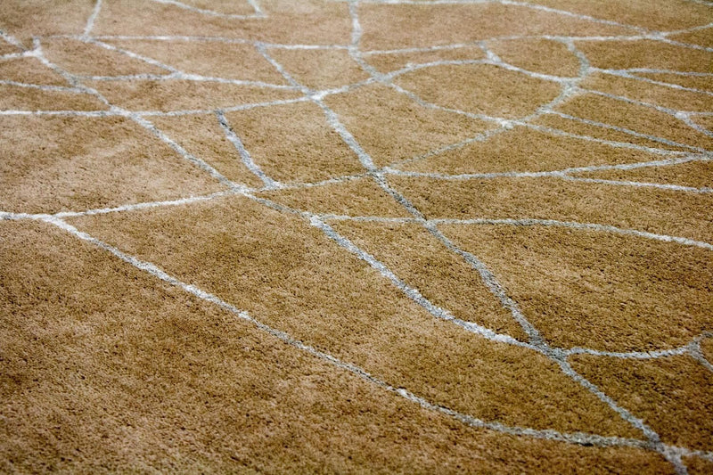 Designerski dywan - 243 x 150 cm - brązowy