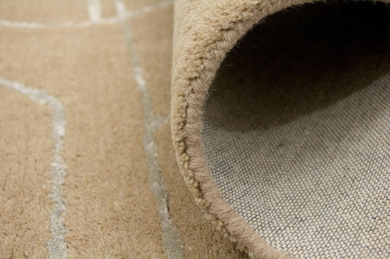 Designerski dywan - 243 x 150 cm - brązowy