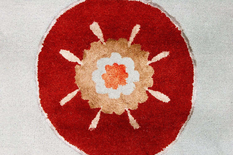 Designerski dywan - 239 x 150 cm - srebrny