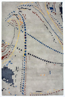 Designerski dywan - 242 x 155 cm - brązowy