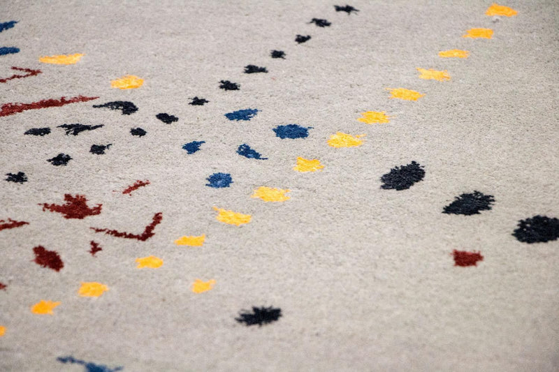 Designerski dywan - 242 x 155 cm - brązowy