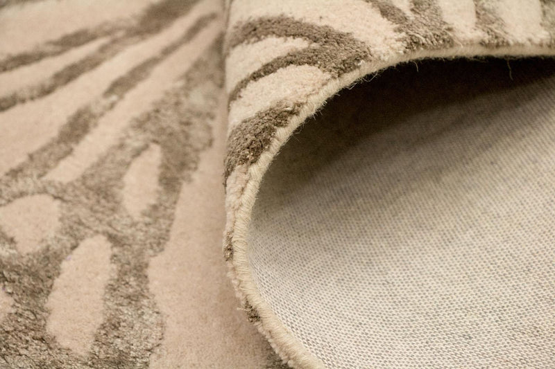 Designerski dywan - 193 x 134 cm - beżowy