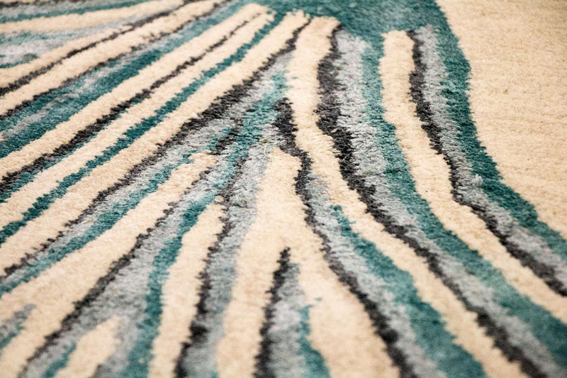 Designerski dywan - 243 x 153 cm - beżowy