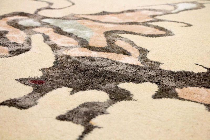 Designerski dywan - 240 x 149 cm - beżowy