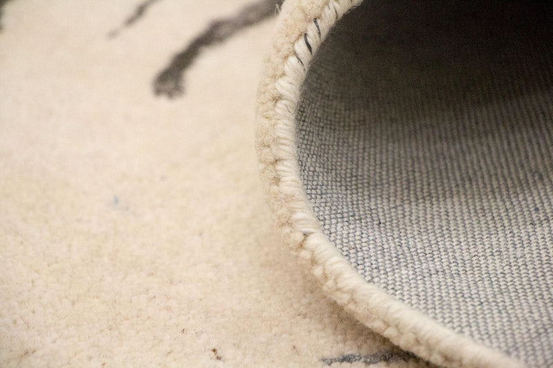 Designerski dywan - 240 x 149 cm - beżowy